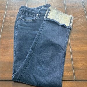 White House Black Market Indigo Straight Leg Jeans